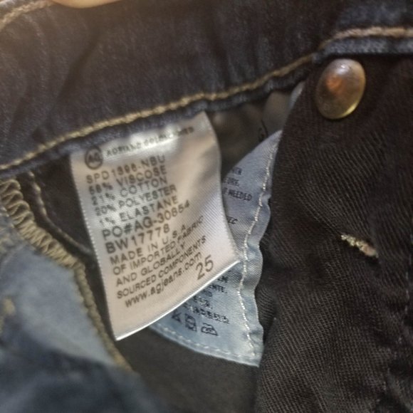 AG/Adriano Goldschmeid The Farrah High Rise Skinny Crop Jeans Size 25 EU… - Picture 4 of 10